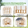 Afbeelding van Pawhut Kippenhok van dennenhout - 168L x 183B x 182H cm - Geel
