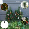 Afbeelding van HOMCOM Kunststof Kerstboom met Metaal Ø33 x 75H cm Groen
