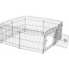 Afbeelding van PawHut - Puppyhek - Vergrendelbare grendel - Roestvrij staal - 8 Panelen