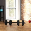 Afbeelding van SPORTNOW Halterstangset - Staal - 95x20x20cm - Zwart en Groen