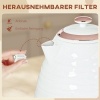 Afbeelding van Homcom waterkoker - Kunststof - 24,1L x 19,5B x 23,2H cm - Wit