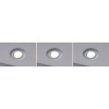 Afbeelding van LED-inbouwlamp Calla Set van 3 zwenkbare rond 90mm 3x5W 400lm IP65 Chroom mat