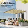 Afbeelding van Outsunny Vervangend Polyester Dak Beige