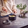 Afbeelding van Brabantia VANTA Steelpan met Deksel - Ø 16 cm - Keramische Antiaanbaklaag - Inductie Geschikt - Zwar