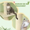 Afbeelding van PawHut krabpaal - spaanplaat/polyester - 42,5x26,5x225-275 cm H