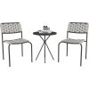 Afbeelding van Outsunny Balkonmeubelset - Staal, Polyester - 46L x 60B x 80H cm - Grijs