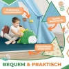 Afbeelding van KIDIZ® Tipi-tent voor kinderen, speeltent, 100 x 100 x 160 cm, kindertent van katoen met led-lichtsn