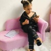 Afbeelding van HOMCOM Mini Kinderbank Roze Babyfauteuil Sofa L80 x B40 x H49 cm