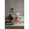 Afbeelding van WOOOD Travis Eetkamerstoelen - Geweven Stof - Off White - Set van 2