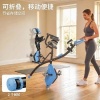 Afbeelding van HOMCOM Hometrainer van staal, ABS - 105L x 48B x 118H cm - Blauw en Zwart