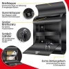 Afbeelding van KESSER® Brievenbus RVS XXL met krantenvak - Wandbrievenbus geborsteld en gepoedercoat inclusief beve