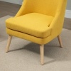 Afbeelding van HOMCOM Eetkamerstoel met bekleding 839-316