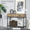 Afbeelding van HOMCOM Consoletafel met 2 lades