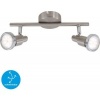 Afbeelding van BRILONER COOL - Plafondlamp - warm wit licht - GU10 fitting - draaibare opbouwspots - mat nikkel