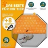 Afbeelding van TRESKO® Opvouwbare hondenloopstal 80 cm met dak en aardankers - 8-delig, eenvoudig te monteren