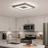 Afbeelding van Briloner Leuchten - LED-plafondlamp met achtergrondverlichting, 22W, 3000 lumen, wit/mat nikkel
