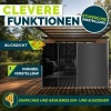 Afbeelding van tillvex® Uitschuifbare Zijluifel 160 x 400 cm met Regenhoes voor Balkon en Tuin
