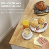 Afbeelding van HOMCOM Keukentrolley met werkblad, laden, soft-close deur en handgreep, 107x50x85cm, eiken