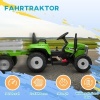 Afbeelding van HOMCOM Elektrische Tractor met Aanhanger, Kinder Opzittractor met Afstandsbediening, Groen