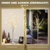 Afbeelding van HOMCOM 120 cm kunstberken kerstboom met LED, decoratie voor bruiloft en feest