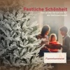 Afbeelding van HOMCOM Kunststof Kerstboom Groen/Wit 109L x 109B x 180H cm