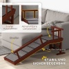 Afbeelding van PawHut Hunderampe met afneembare leuningen, antislip, voor huisdieren tot 30 kg, 125 x 40 x 56 cm, G