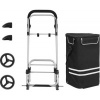 Afbeelding van Inklapbare boodschappentrolley met koelvak, 35L, multifunctioneel, zwart