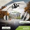 Afbeelding van tillvex® Rechthoekige Aluminium Parasol Ø 330 cm met Afdekking en Windscherm