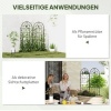 Afbeelding van Outsunny Metalen Rankgitter 50L x 1,3B x 120H cm - Zwart