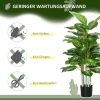 Afbeelding van HOMCOM Kunstplant PEVA, kunststof - 17L x 17B x 120H cm - Groen