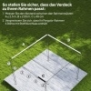 Afbeelding van Outsunny vervangend waterdicht dak voor 3x3 m pergola, crème wit, 250 x 255 cm