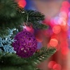 Afbeelding van Kerstballen set van 150 - mat, glanzend, glitters - plastic - paars - ∅ 3, 4, 6 cm