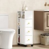 Afbeelding van Homcom Badkamerkast - Spaanplaat - 20L x 40B x 80H cm - Wit