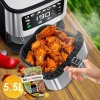 Afbeelding van KESSER® Airfryer XXL 5,5 Liter Heteluchtfriteuse Roestvrij Staal | Inclusief Broodmand | 1700W Frite