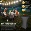 Afbeelding van tillvex® Gastro statafel, inklapbaar, 80 cm diameter, met hoes, weerbestendig, voor binnen en buiten