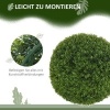 Afbeelding van HOMCOM Kunststof Kunstmatige Buchsbaum Bol - 40L x 40B x 40H cm - Groen