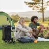 Afbeelding van HOMCOM Winkelwagen van Oxford-stof, aluminium, 46L x 59,5B x 97H cm, Zwart