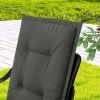 Afbeelding van Outsunny eetkamerstoelkussens - stoelhoezen - 108x50x5 cm - grijs