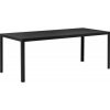 Afbeelding van Outsunny eettafel - tuintafel - aluminium, polyhout - 190x84,5x72 cm - zwart