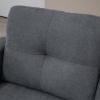 Afbeelding van HOMCOM hoekbank - polyester - schuim - donkergrijs