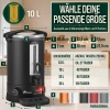 Afbeelding van TRESKO® Glühweinketel RVS - Glühweinmachine 10L (Zwart)