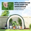 Afbeelding van Outsunny Kas-PE, glasvezel 200L x 80B x 164H cm - Groen