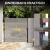 Afbeelding van Outsunny Tuinscherm van polyester, aluminium en metaal in lichtgrijs