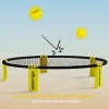 Afbeelding van SPORTNOW Roundnet Set met net, 3 ballen, draagtas en pomp voor tuin, park, strand en binnen