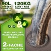Afbeelding van tillvex® parasolstandaard Kunststof 51x51x12cm 90l Bruin