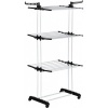 Afbeelding van HOMCOM Wasmand van staal en kunststof, 73L x 64B x 177H cm, zwart