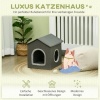 Afbeelding van PawHut kattenhuis met zacht kussen D30-630V00