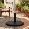 Afbeelding van Outsunny Centrale Parasolvoet HDPE, Cement - 48,5L x 48,5B x 28,5H cm - Zwart