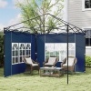 Afbeelding van Outsunny Zijwanden voor Paviljoen - PE - 293 x 193 cm - Blauw