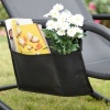 Afbeelding van Outsunny Schommelstoel Tuinstoel Lichtgrijs Metaal Mesh